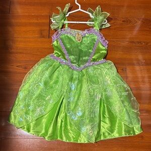 Tinker-bell Green Fairy Princess Costume
